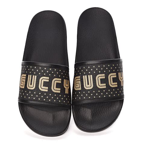 gucci slides stars|Gucci laid back slides.